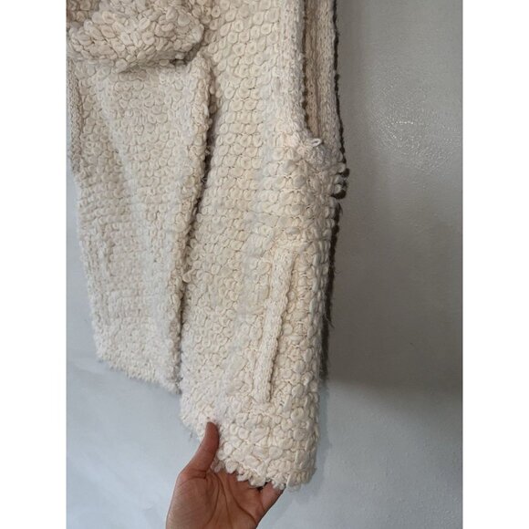 $420 IRO Woman’s Cream Shaggy Caty Carleen Vest Jacket Size 40 8 medium - Picture 3 of 5